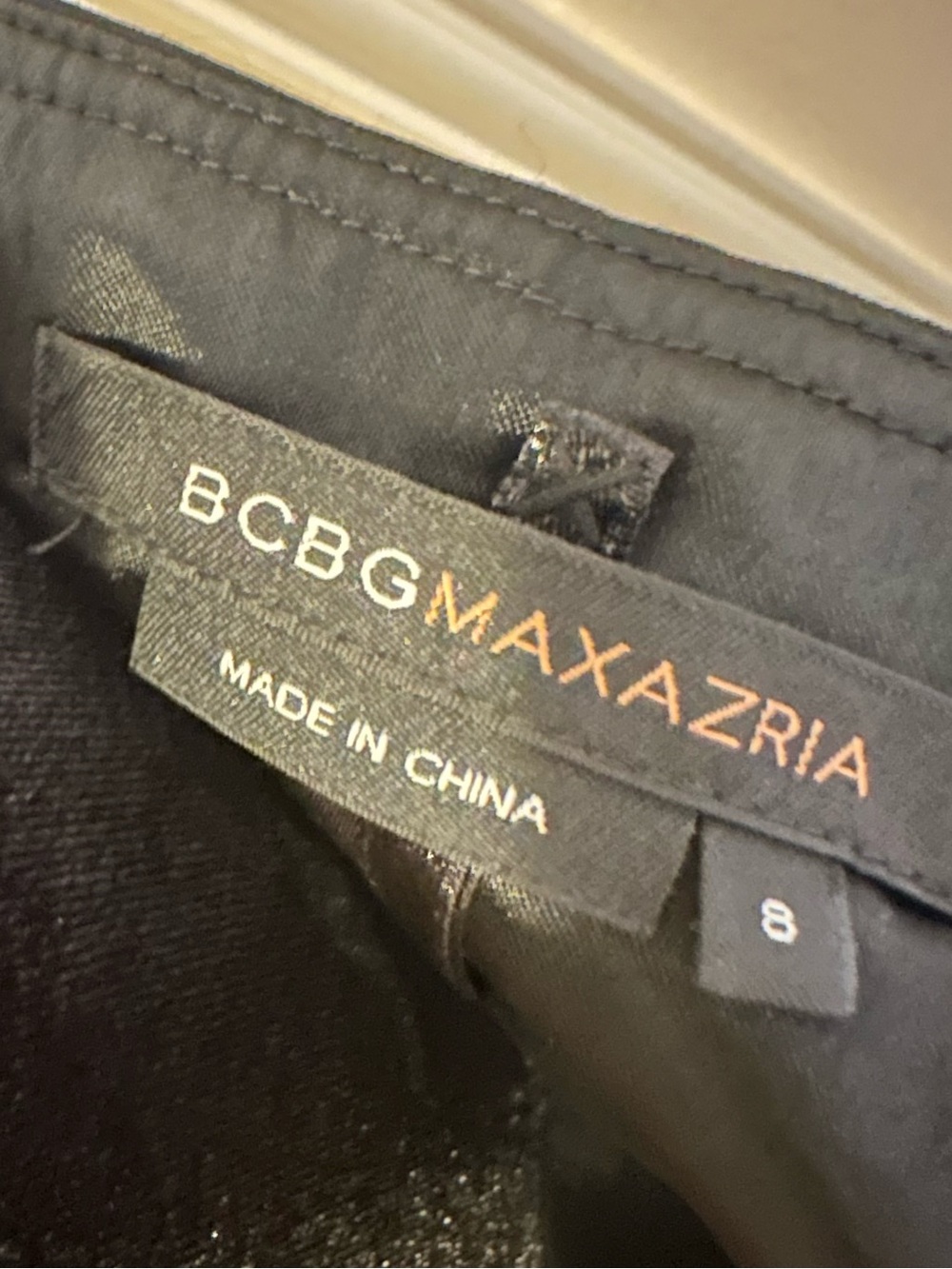 BCBGMAXAZRIA Black Strapless Asymmetrical Hem Formal Dress Gown Size 8 - Picture 4 of 12